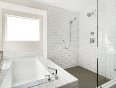 Large Format Tile Shower Design